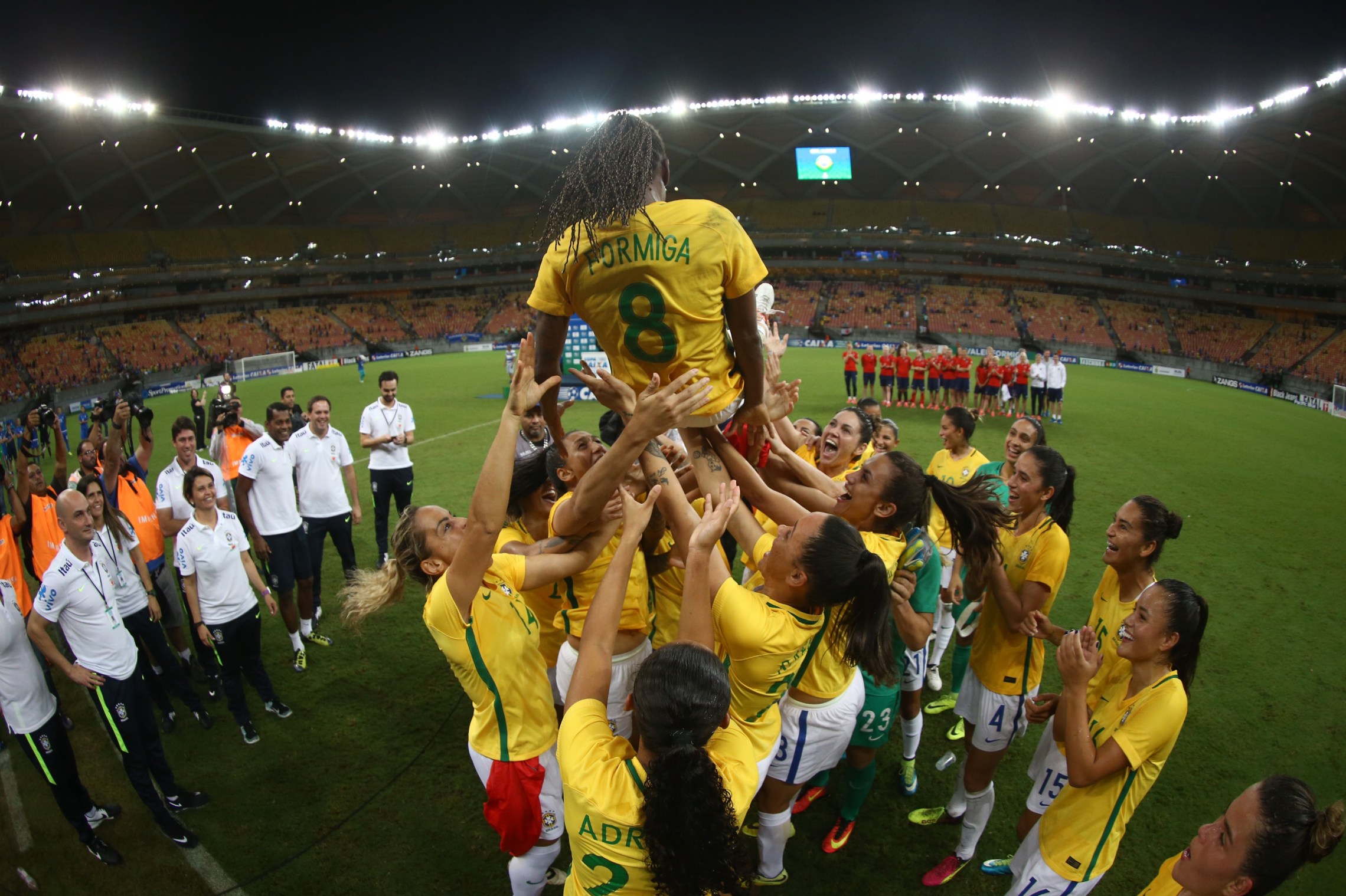 despedida da seleção feminina de futebol